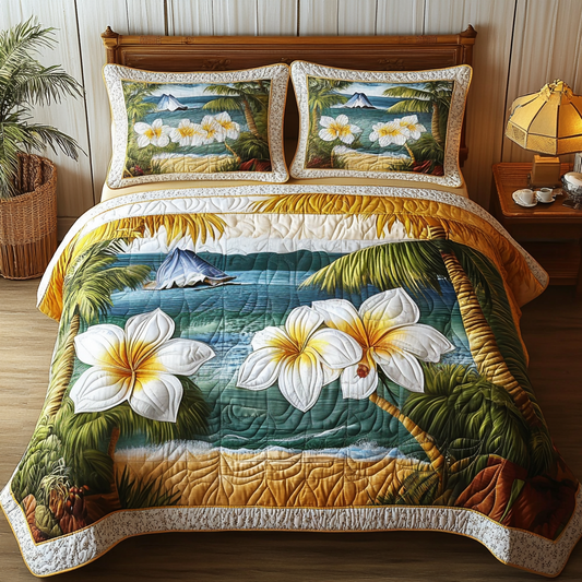 Summer Dream 3-Piece Quilted Bedding Set NCU0DV5212