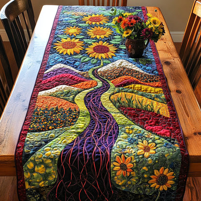 Summer Glory Path Quilted Table Runner NCU0PT5236