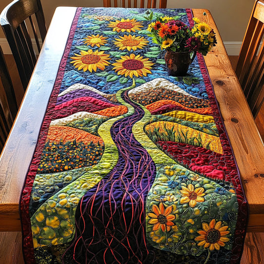 Summer Glory Path Quilted Table Runner NCU0PT5236