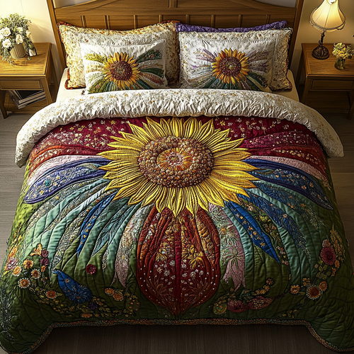 Summer Glow 3-Piece Quilted Bedding Set NCU0DV3127