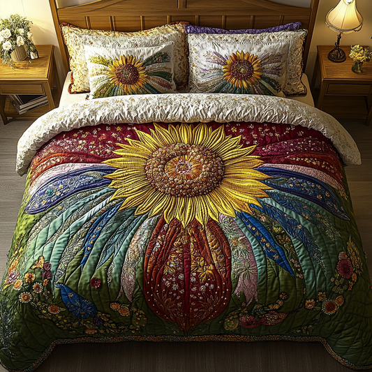 Summer Glow 3-Piece Quilted Bedding Set NCU0DV3127