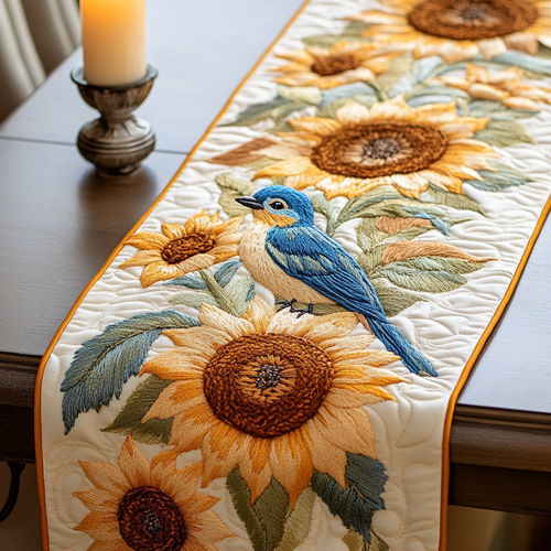 Summer Glow Quilted Table Runner NCU0VH4432