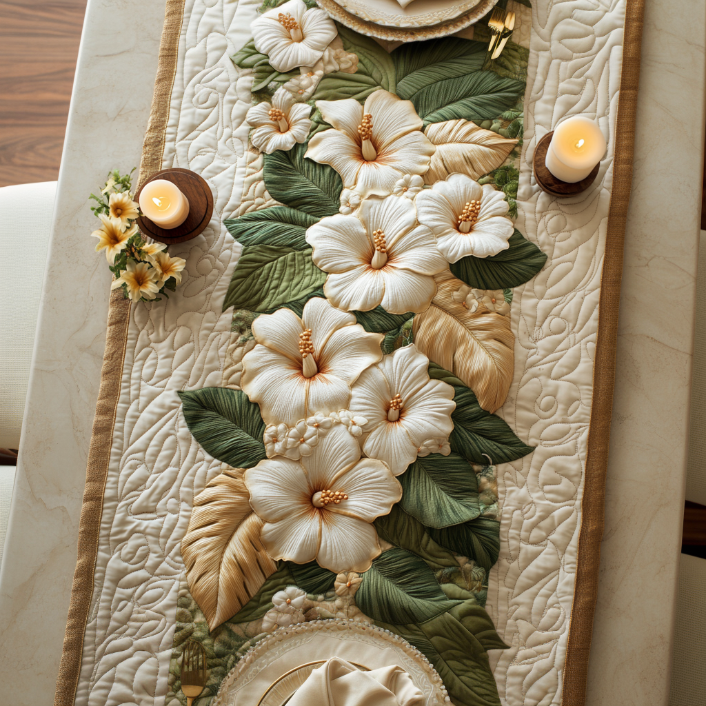 Summer Luxe Quilted Table Runner NCU0VH5030