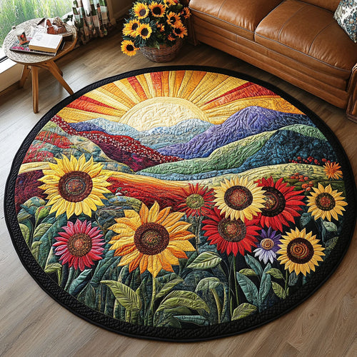 Summer Meadow Quilted Round Mat NCU0PT4712