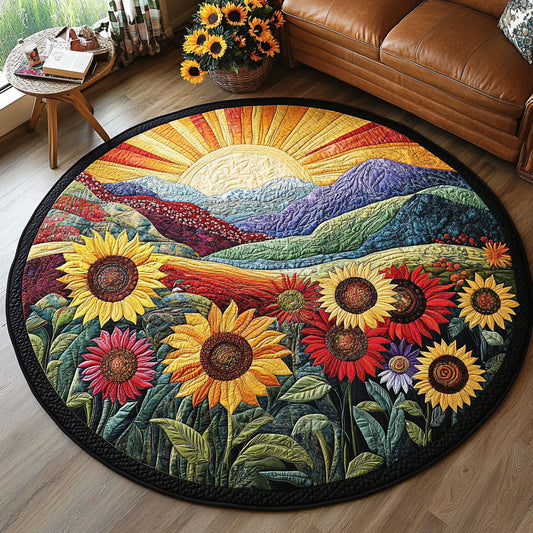 Summer Meadow Quilted Round Mat NCU0PT4712