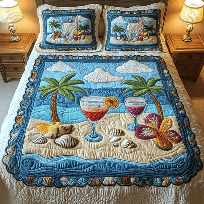 Summer Paradise Quilted Bedding Set NCU0TH2611
