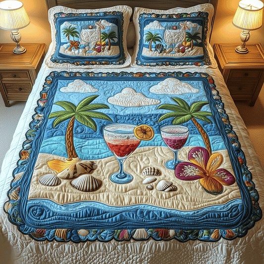 Summer Paradise Quilted Bedding Set NCU0TH2611