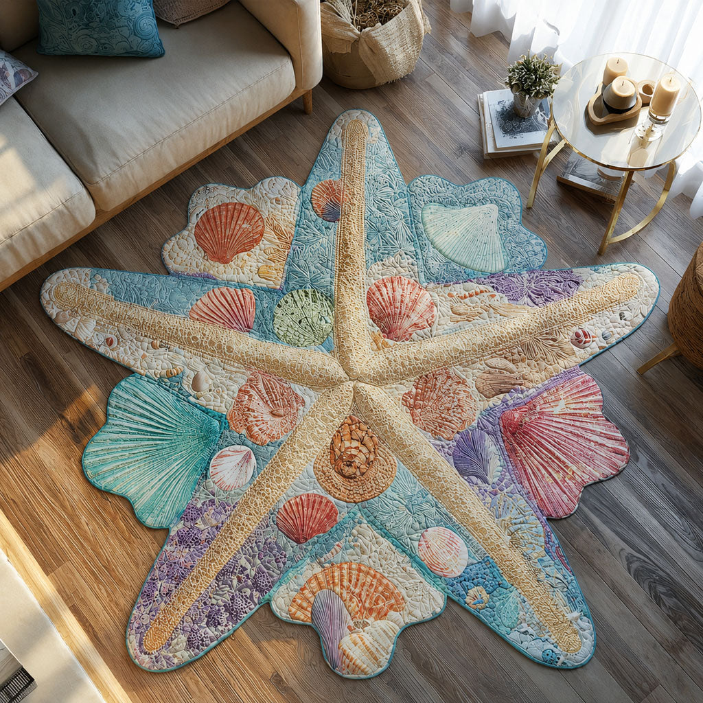 Summer Shoreline Custom Shape Area Rug NCU0PT11972
