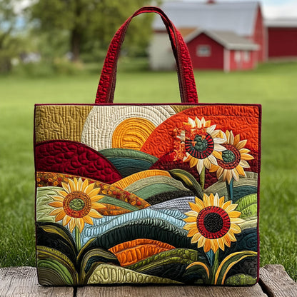 Summer Sunscape Quilted Tote Bag NCU0PT7989