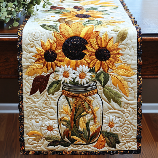 Summer Sunshine Quilted Table Runner NCU0VL1488