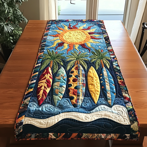 Summer Surfboard Quilted Table Runner NCU0DK7771