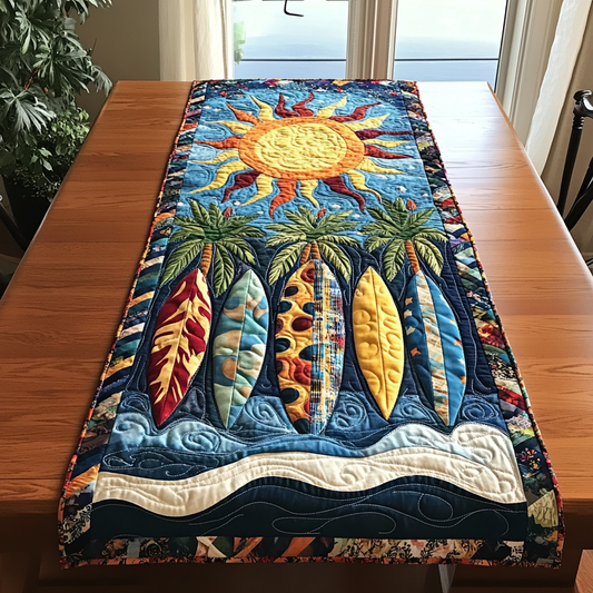 Summer Surfboard Quilted Table Runner NCU0DK7771