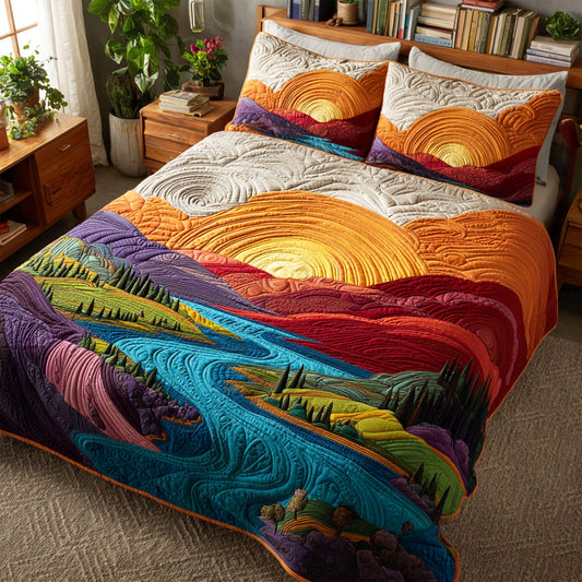 Summer Tide 3-Piece Quilted Bedding Set NCU0TV015
