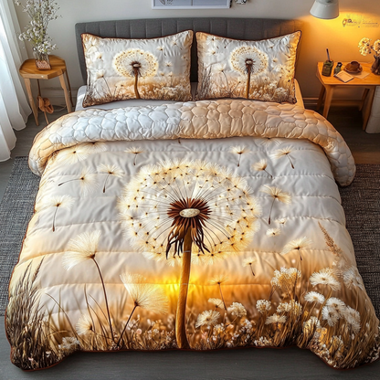 Summer Wish 3-Piece Quilted Bedding Set NCU0DK5942