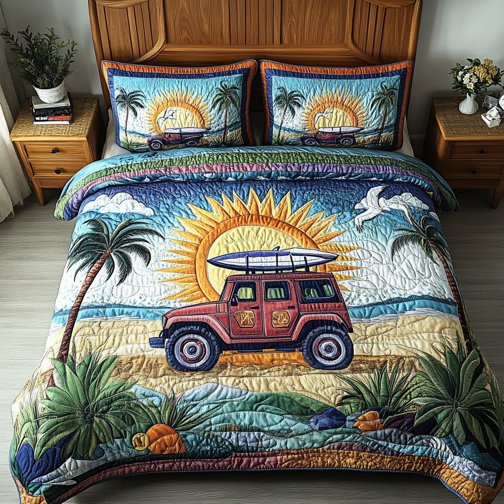 Summit Trek 3-Piece Quilted Bedding Set NCU0VL2299