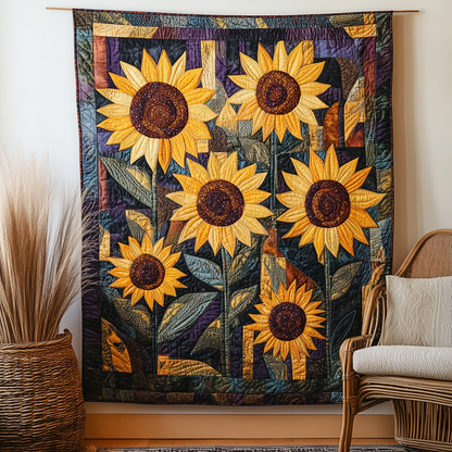 Sun-Kissed Garden Art Quilt Hanging NCU0TL924