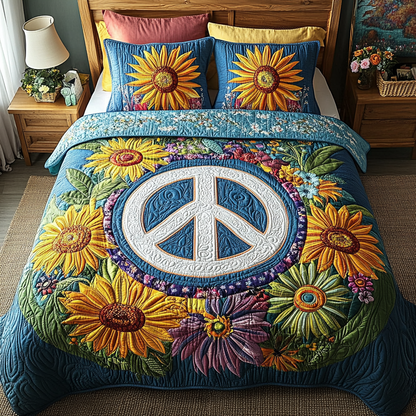 Sun Dance 3-Piece Quilted Bedding Set NCU0VL2403