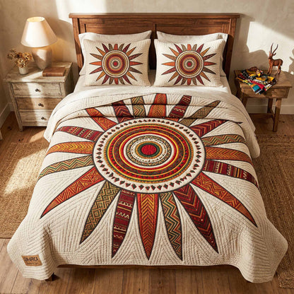 Sun Spirit 3-Piece Quilted Bedding Set NCU0XD2729