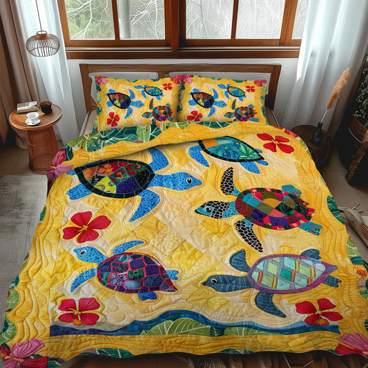 Sun and Sea 3-Piece Quilted Bedding Set  NCU0TL478