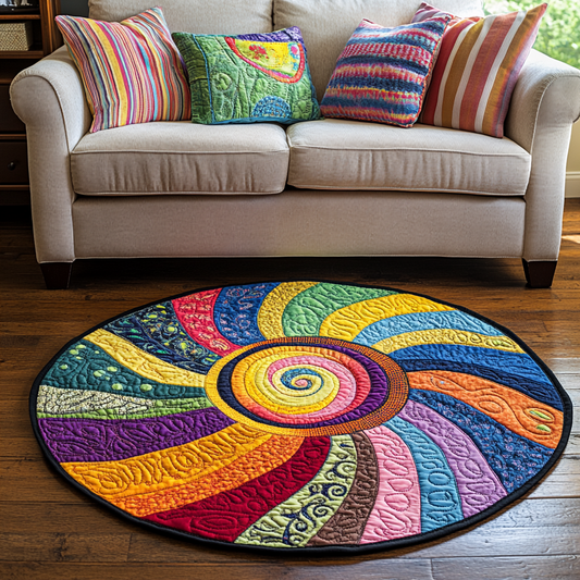 Sunbeam Bliss Quilted Round Mat NCU0DK4659