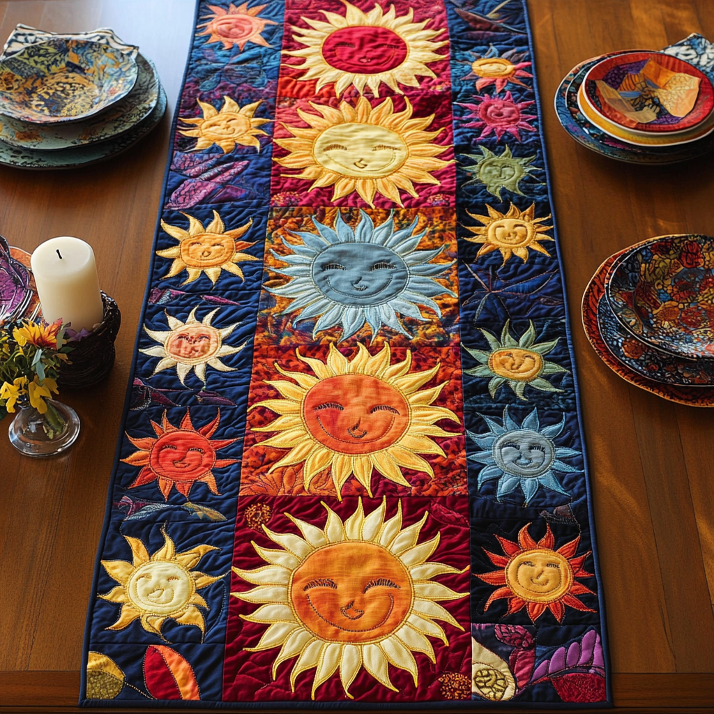 Sunbeam Bliss Quilted Table Runner NCU0VH2961
