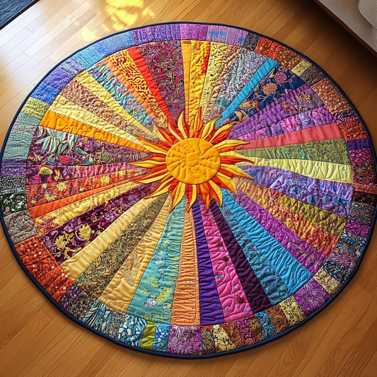 Sunbeam Spectrum Quilted Round Mat NCU0VL1277