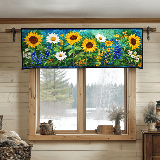Sunburst Bloom Quilted Valance NCU0DV7243