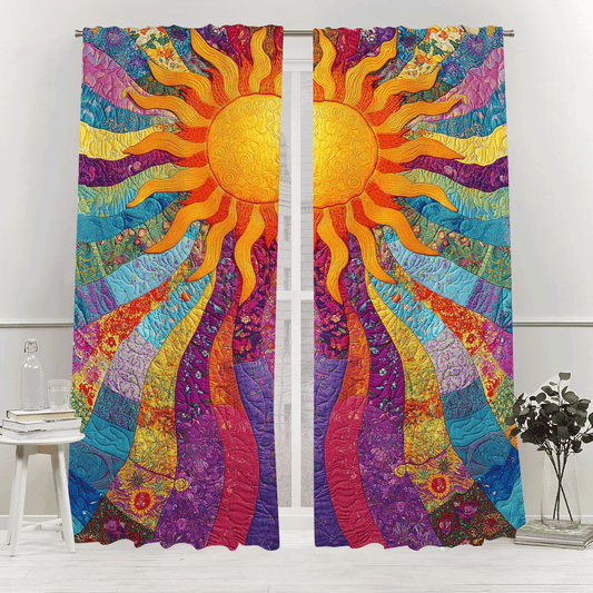 Sunburst Dreams Quilted Curtains NCU0DV2887