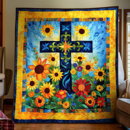 Sunburst Meadow Art Quilt Hanging NCU0TH1560