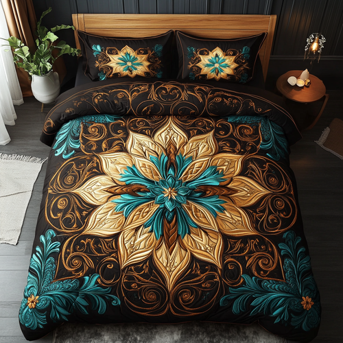 Sunburst Dream 3-Piece Quilted Bedding Set NCU0VH2412