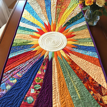 Sunburst Glow Quilted Table Runner NCU0NT3432