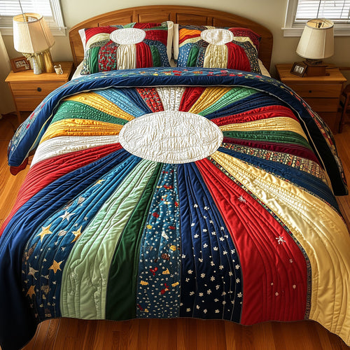 Sunburst Haven 3-Piece Quilted Bedding Set NCU0VL831