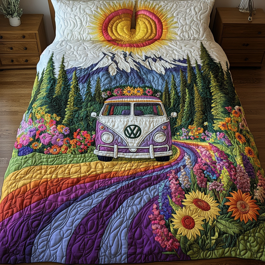 Sunburst Trip 3-Piece Quilted Bedding Set NCU0VH5123
