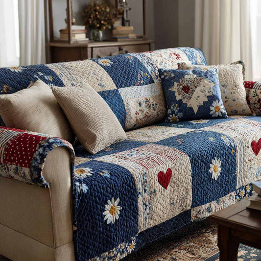 Sunday Comfort Quilted Sofa Cover NCU0XD2331