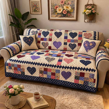 Sunday Garden Quilted Sofa Cover NCU0XD2545