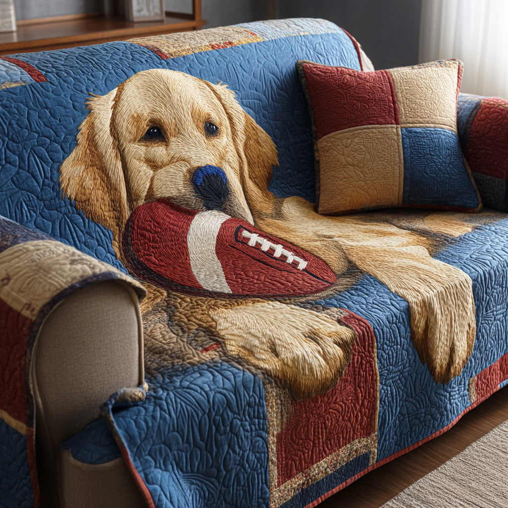 Sunday Retriever Quilted Sofa Cover NCU0TD2165