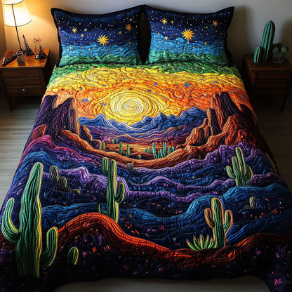 Sundown Desert 3-Piece Quilted Bedding Set NCU0NT5516
