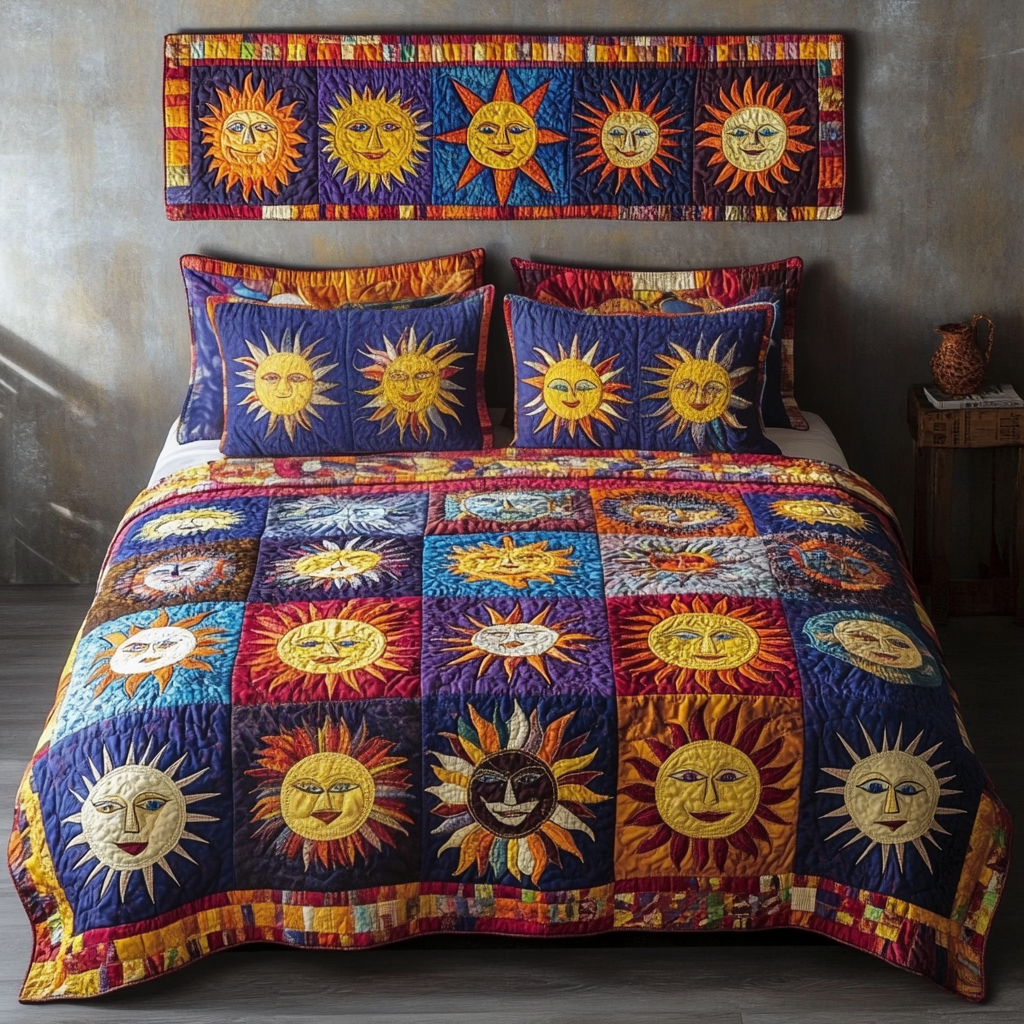 Sunfire Essence 3-Piece Quilted Bedding Set NCU0VH2954