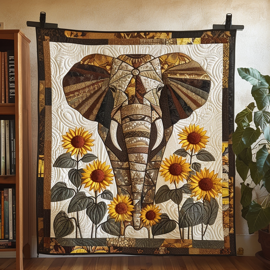 Sunflower Serengeti Quilted Blanket NCU0DV069