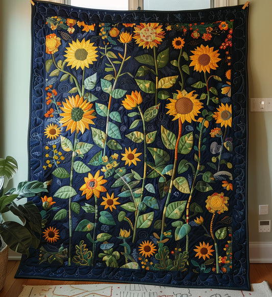 Sunflower Splendor Quilted Blanket NCU0PT218