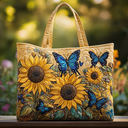 Sunflower Bliss Quilted Tote Bag NCU0DK9607