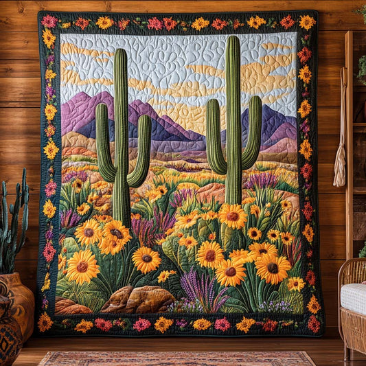 Sunflower Canyon Quilted Blanket NCU0XD257