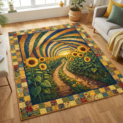 Sunflower Country Lane Area Rug NCU0PT11557