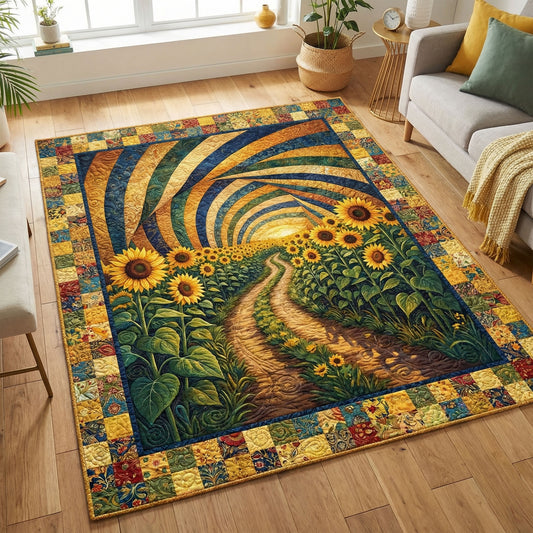 Sunflower Country Lane Area Rug NCU0PT11557
