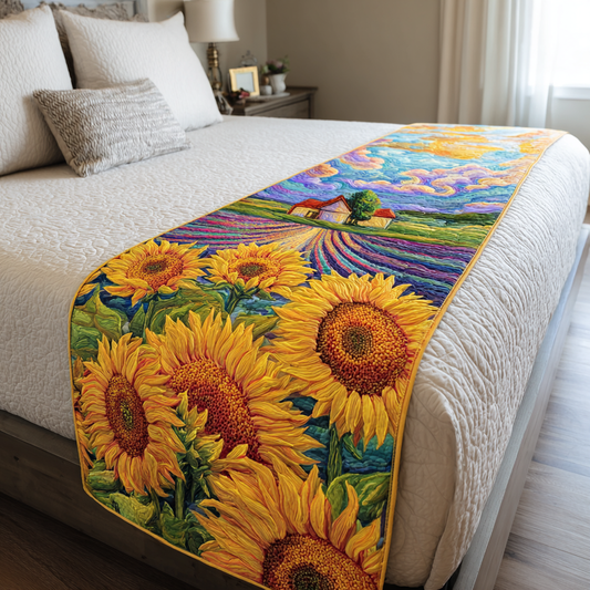 Sunflower Days Quilted Bed Runner NCU0DK9200