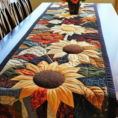 Sunflower Delight Quilted Table Runner NCU0VL1485