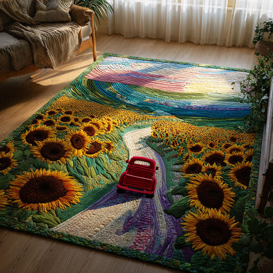 Sunflower Dream Horizon Area Rug NCU0PT11558