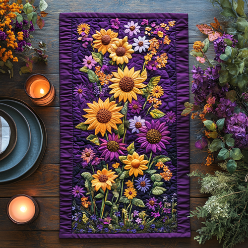 Sunflower Dream Quilted Table Runner NCU0DV5351