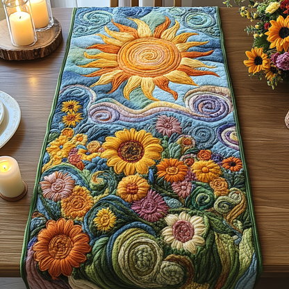 Sunflower Dream Quilted Table Runner NCU0VH4624
