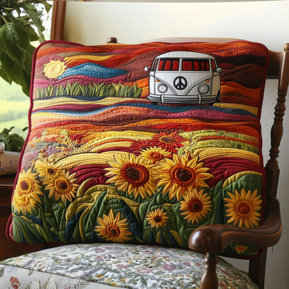 Sunflower Dreams Quilted Bedding Pillow Case NCU0PT5806
